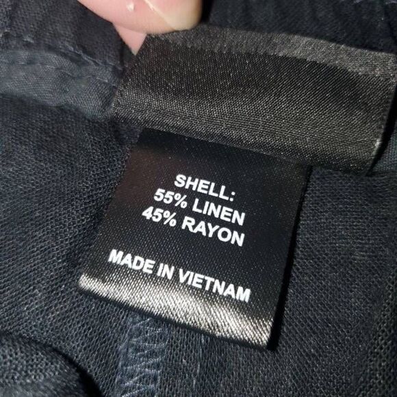 NWT May You Be Black Linen Casual Shorts XXL - Picture 5 of 8